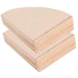 80Pcs Cone-Shaped Coffee Filter Paper Drip Coffee Pot Making Accessory Coffee Accessory for Home Office(V01 for 1-2 People)