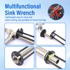 Changbloom 2 Pack Multifunctional Sink Wrench, Plumbing Tool for Tight