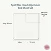 MyGiza Sheets 4 Pcs Top Split King Sheet Sets for