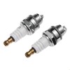 bowarepro 2Pcs 25cc 52cc 62cc Chainsaw 2-Stroke Spark Plugs for