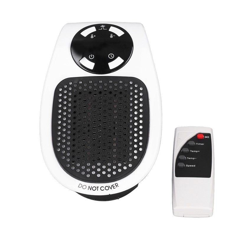 500W Household Mini Space Heater Plug In Portable Home Office