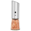 Rechargeable Electric Pepper Grinder, Automatic Gravity Salt Mill with Adjustable