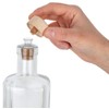 Plastic Pourer with Wooden Lid and Cork Stopper | Slim