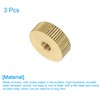 sourcing map Knurled Thumb Nuts, 3Pcs M6 x D20mm x