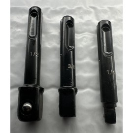 Goliath 3pc SDS Plus 1/4", 3/8", & 1/2" Impact Socket Adapter Set