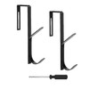 UtySty 2 Pack Coat Hooks Cubicle Wall Mount Double Hook
