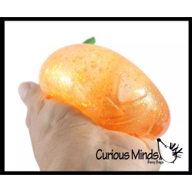 Not Specified 1 Boxed Realistic Pumpkin Jack o Lantern Sugar Ball - Thick Glue/Gel Stretch Bal