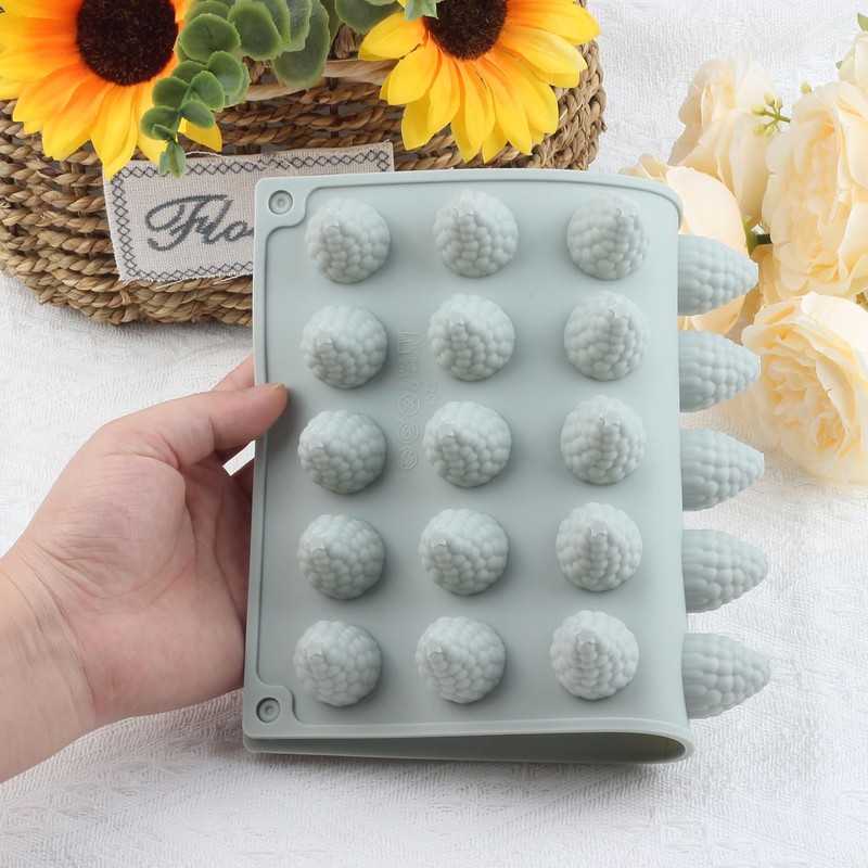 AIBOYA 35 Cavity Raspberry Silicone Candy Molds