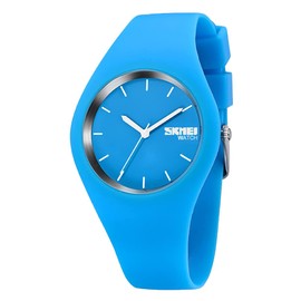 Gosasa Casual Simple Style Silicone Strap Women Men Sports Watches 30M Waterproof