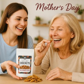 Thailand Unique Tom Yum Seasoned Crickets - 15 Gram Bag of Dehydrated Edible Insects for Humans, Nutritious Bugs Superfood Unusual, Weird Snack Gift