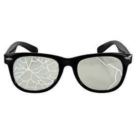 Morris Costumes Broken Glasses Black