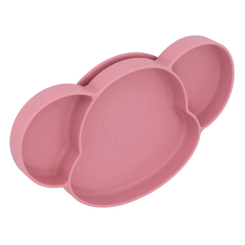 Baby Suction Plate Silicone Thick Edge Skid Resistance Cute Bear