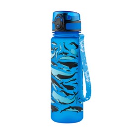 Baagl Children's Water Bottle, Leakproof, 500 ml, School and Sports Bottle for Boys, Girls, Tritan (Whales)