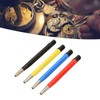 ZJchao 4pcs Scratch Brush Pen Set, Brass Steel Fiberglass Nylon
