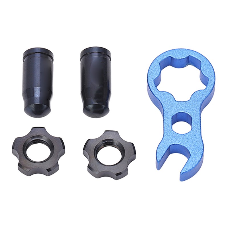 RISK 7pcs Titanium Alloy Bicycle Presta Valve Cap Strong Hardness