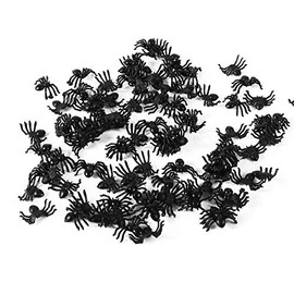 Araña Gigante Halloween, Insectos De Juguete, Arañas pequeñas de Juguete, 50pcs 2cm Joke Prank Props para Halloween Holiday Favores Decorativos para F