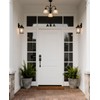 Mensarix Front Door Handle and Deadbolt Set, Matte Black Front