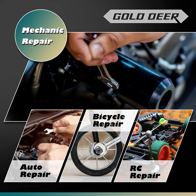 GOLD DEER 20 Pcs Mini Double Open End Wrench Set