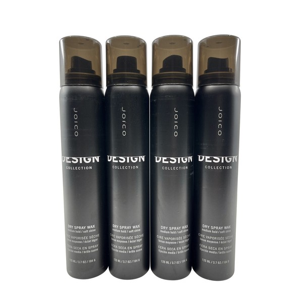 Joico Design Collection Dry Spray Wax Medium Hold Soft Shine 3.7 OZ Set of 4