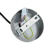 Licht-Erlebnisse Pendant Light Chrome-Plated Metal E27 Diameter 18 cm for