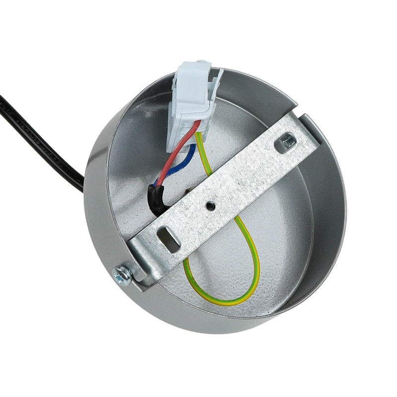 Licht-Erlebnisse Pendant Light Chrome-Plated Metal E27 Diameter 18 cm for
