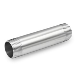 Goldpea Stainless Steel SCH40 4" Long Pipe Nipple 1-1/4" x 1-1/4" NPT Male