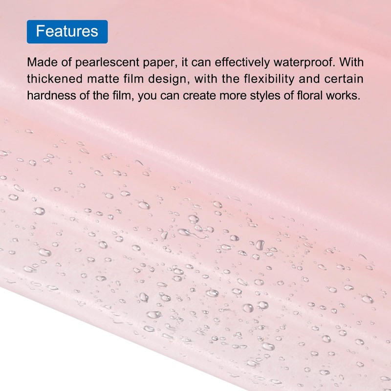 MECCANIXITY Tissue Gift Wrapping Paper Tissue Paper Pink 19.69x27.56 Inch