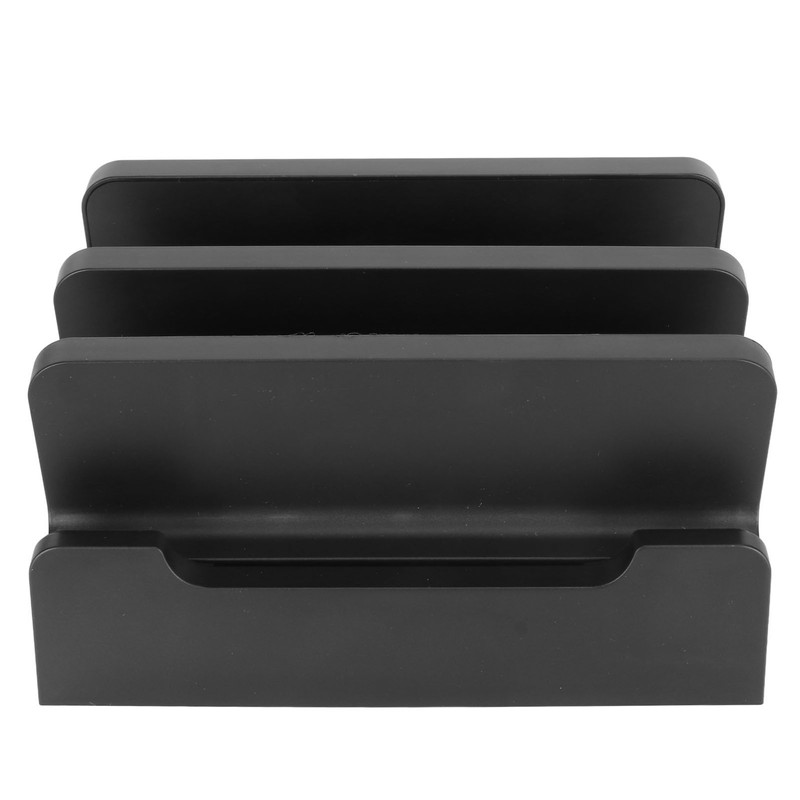 Vertical Laptop Stand Holder Adjustable Width Dual Slots Laptop Holder