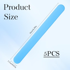 5Pcs Silicone Wax Stick, Reusable Silicone Stir Sticks for Resin, Epoxy, Liquid, Paint, Mask Stirring, Popsicle Stirring, DIY Crafts