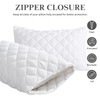 4AS Quilted Waterproof Pillow Protectors 48x74cm – 100% Polyester,Extra Soft,