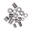 75Pcs Threaded Inserts Nuts, Threaded Inserts Set, Stainless Steel Threaded
