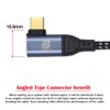 NFHK USB-C 240W Type-C Cable 480Mbps 48V 5A Left Right