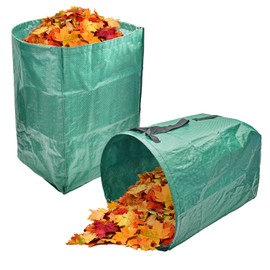 CAMPFIRE 2 Pack 53 Gallon Reusable Yard Waste Bags, Collapsible Dustpan-Type Garden Leaf Bags For Lawn Debris,Leaf Collector,Lawn And Leaf Trash Bags