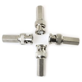 E-outstanding 4PCS Twist on BNC Male RG59 Coax Coaxial Connectors Cable Adapters for CCTV Cameras Security Video Card