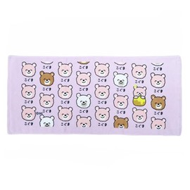 Face Towel [Koguma-san] Printed Long Towel, Okaki Series
