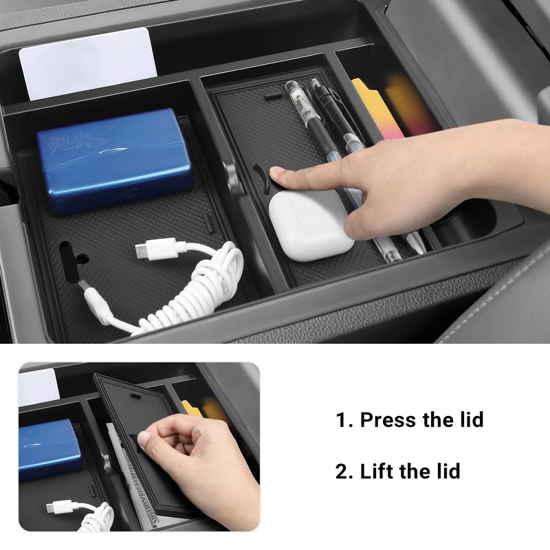 YOJOJOCO 2PCS Center Console Organizer Compatible with Honda 2023-2025 2026