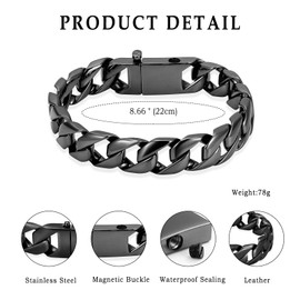 Cremation Urn Bracelet for Human Ashes for Men - Silver Cuban Link Bracelet Cremation Jewelry for Ashes Urn Keepsake Memorial Ash Holder Bracelet