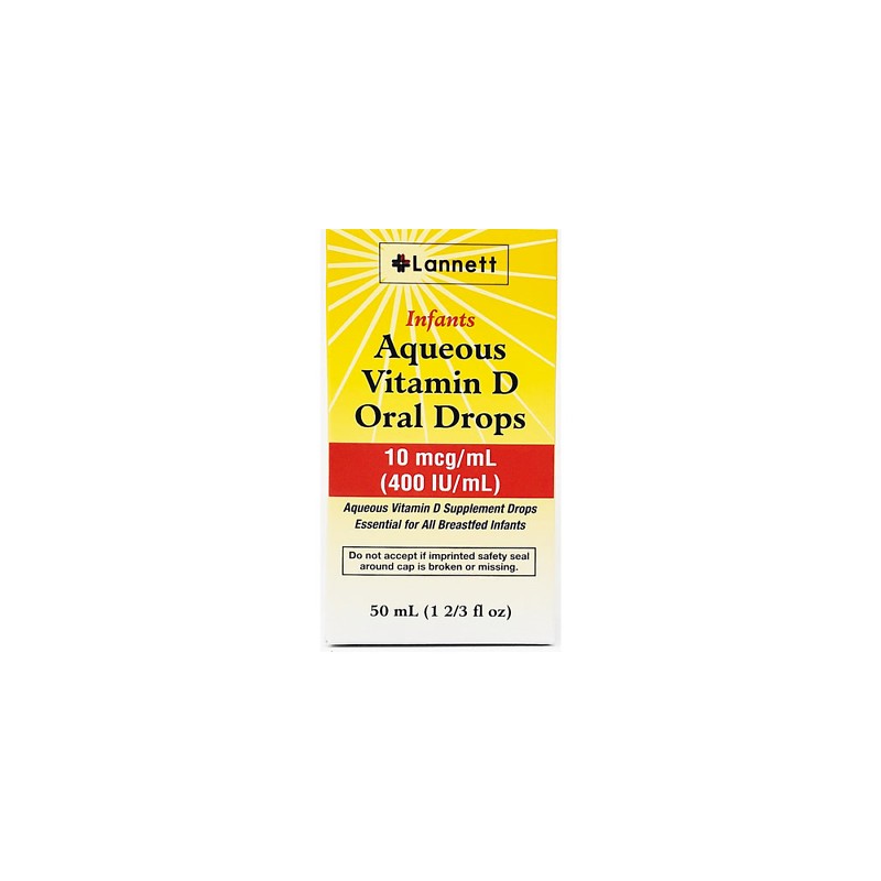 Silarx Lannett Infants Aqueous Vitamin D Oral Drops Dietary Supplement