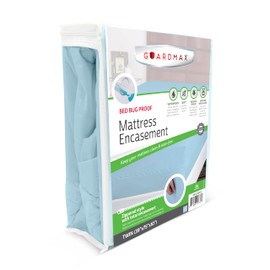 Guardmax Zippered Mattress Encasement - Twin Size - 100% Waterproof and Bed Bug Proof Mattress Protector - 6 Sided Absorbent Mattress Cover - Bed Sheet is Soft, Breathable, and Hypoallergenic.