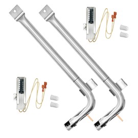 STCNADCR 2 PACK PB050014 Stainless Steel Oven Burner Tube with 2 PACK PB040001 Gas Igniter Replacement for Viking EVGIC485, VGIC485, VGIC487 Oven Bake Burner Parts