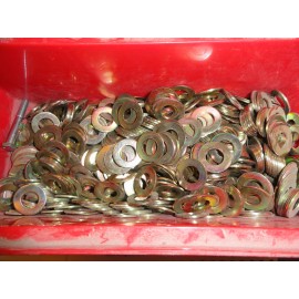 McMaster-Carr Qty (50) 1/2"  Type "B" SAE Yellow Chromate Coated Flat Washers, 0.531" ID