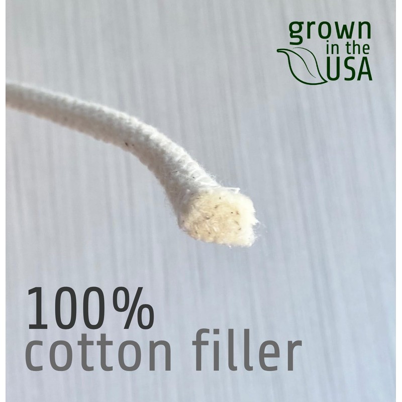 6/32" (3/16") Cotton Piping Cord, Size 1 (70 yds)