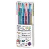 Pentel Dual Metallic K110-6STA Glitter Ballpoint Pen, Set of 6