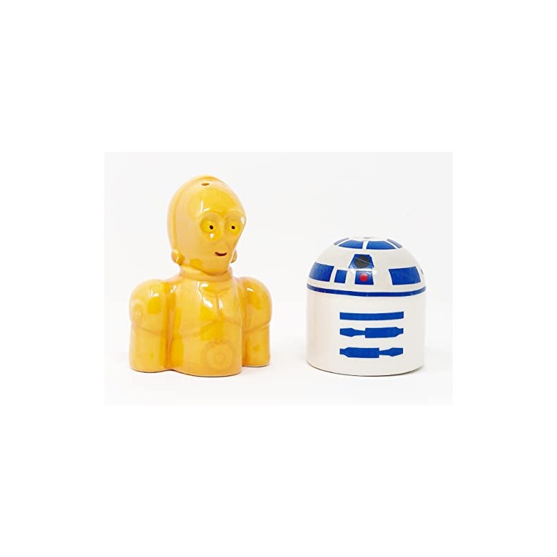Designware Ceramic R2-D2 & C3-PO Salt & Pepper Shakers (2