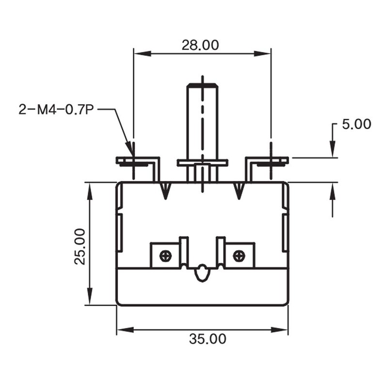 Capillary Thermostat TS-120SR 32-248F, 20A / 250V