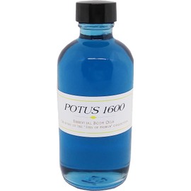 TCEShop President Obama: POTUS 1600 For Men Scented Body Oil Fragrance [Regular Cap - Blue - 4 oz.] - ID#4295