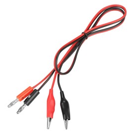 30V 5A Power Output Cable, Banana Plug and Alligator Clip Wire Set, 80cm Length, for Multimeter and Power Supply