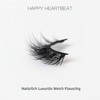 Happy Heartbeat 3D Fluffy False Eyelashes, Natural Look, Faux Mink