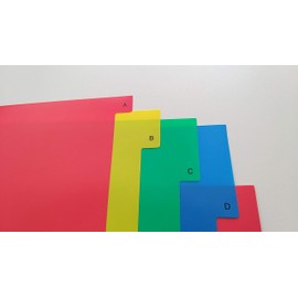 DONAU 7726095PL-99 A-Z Plastic Index Dividers Eco PP DIN A4 230 x 297 mm 16 Pieces / Plastic Index Ring Binder Dividers / 11 Holes / for Folder Organisation in the Office /