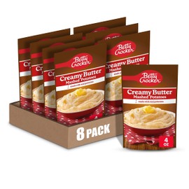 Betty Crocker Creamy Butter Mashed Potatoes, Made with Real Potatoes, 4 oz (Pack of 8)